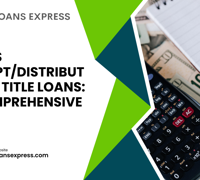Funds Receipt/Distribution in Title Loans: A Comprehensive Guide